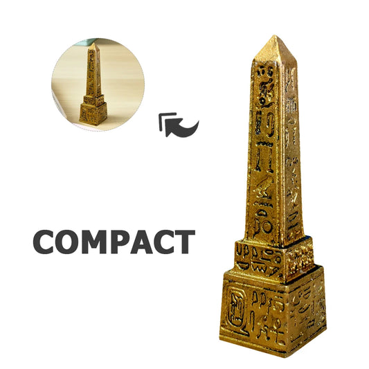 Egyptian Obelisk Figurine Statue Egyptian Obelisk Psychological Sandbox Tower Ornament Figurine Desktop Egyptian Tower Ornament Peaceful Pleasures Health and Wellness Default Title