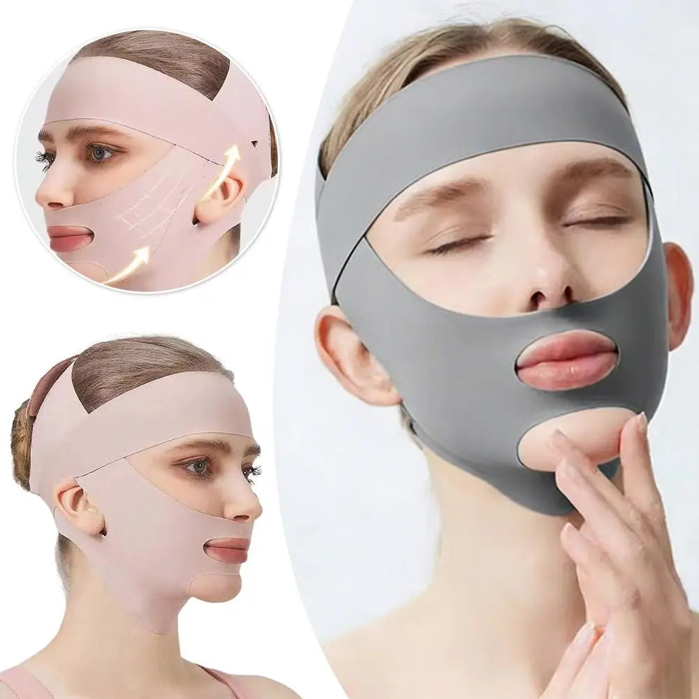 V-Line Face Sculpting Mask – Adjustable Jawline Lifting Strap