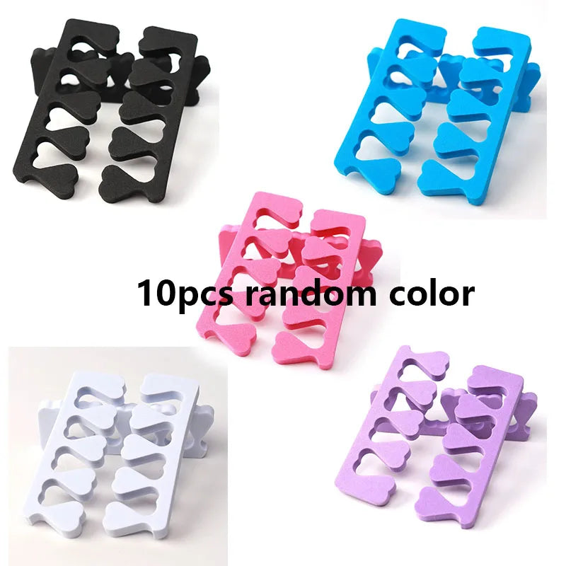 50-Pack Soft Foam Toe Separators for Manicure & Pedicure Toe Separators Peaceful Pleasures Health and Wellness 10pcs random color