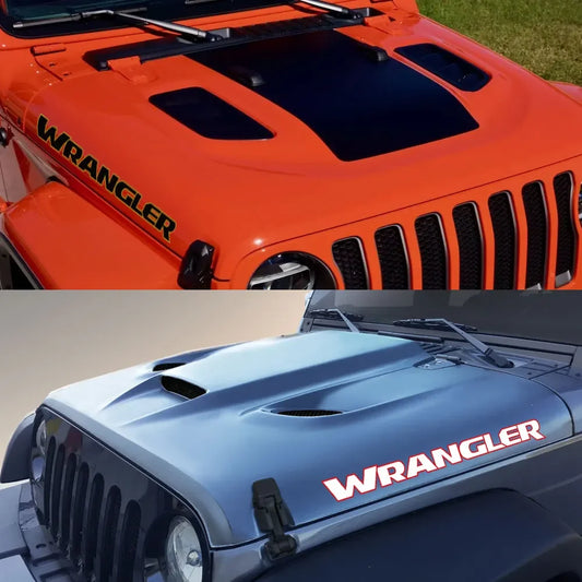 Jeep Wrangler JK JL TJ YJ Hood Vinyl Decal Stickers – 2pc Vinyl Hood Decals Peaceful Pleasures Health and Wellness