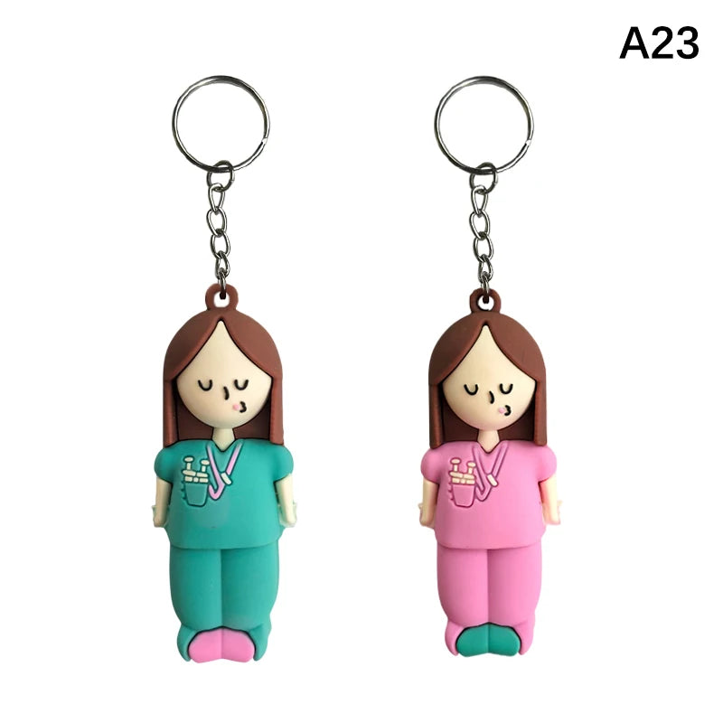 Paw Print Ampoule Bottle Opener Keychain for Nurses & Doctors Medical Keychain Tool Peaceful Pleasures Health and Wellness A23
