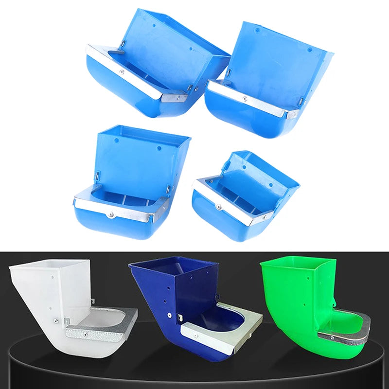 Rabbit Feed Box Hopper | Anti-Spill Cage Feeder Trough