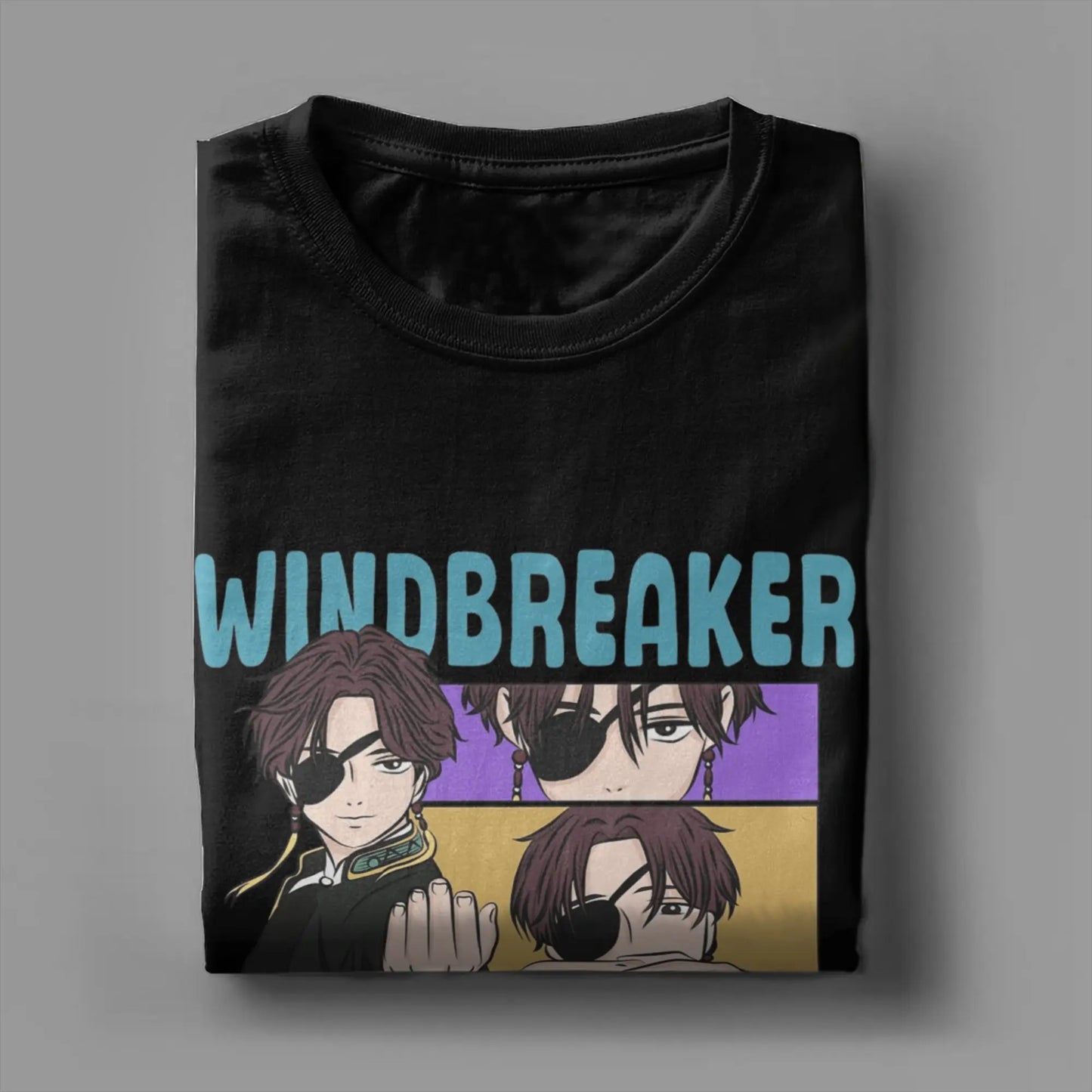 Wind Breaker Men's T Shirt Hayato Suo Funny Tees Short Sleeve O Neck T-Shirt 100% Cotton Big Size Clothing Peaceful Pleasures Health and Wellness