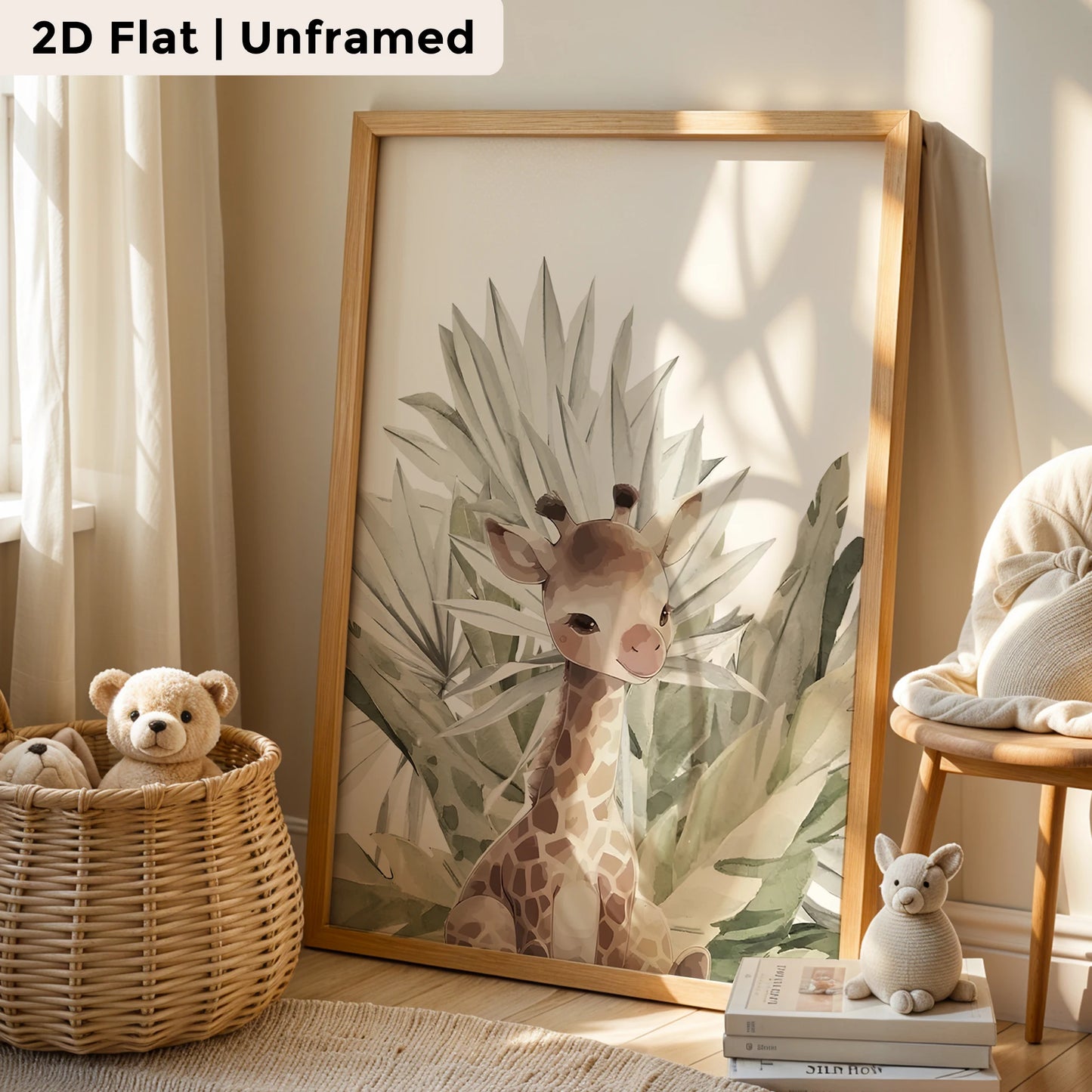 3-Piece Cartoon Animal Canvas Wall Art | Kids Room Decor