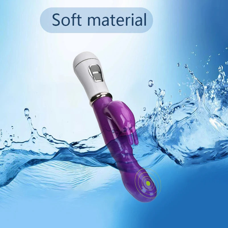 2-in-1 Vibrator Massager, 21cm Personal Device for Comprehensive Sensitive Zone Stimulation Peaceful Pleasures Health and Wellness