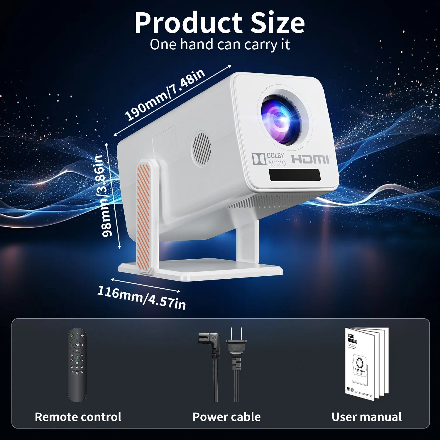 Xnano Projector 4K Android 13 Dual WiFi5 300ANSI Amlogic T950S BT5.2 1920*1080P Home Theater Cinema Mini Portable Projectors Peaceful Pleasures Health and Wellness