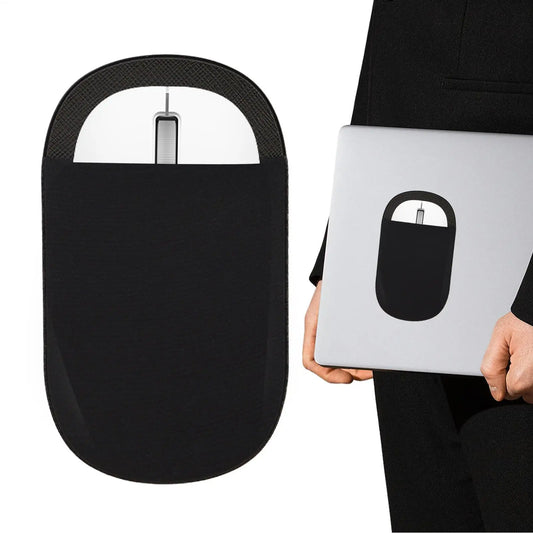 Reusable Adhesive Mouse Pouch For Laptop, Universal Stick-On Wireless Mouse Holder For MacBook, Tablet, No Glue Residues Peaceful Pleasures Health and Wellness