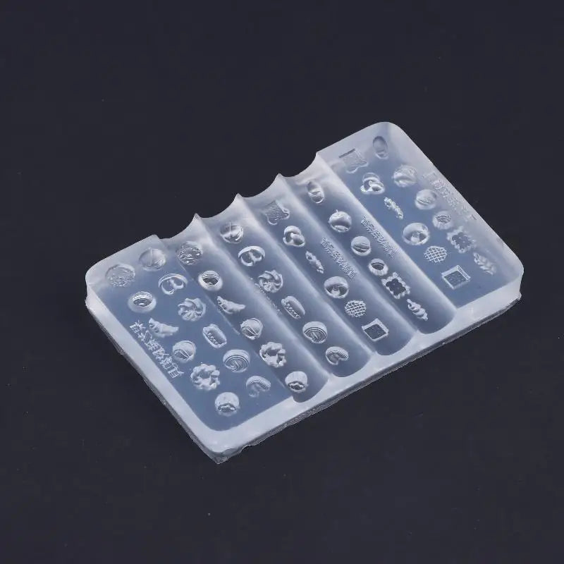 Nail Art Silicone Mold Mini Dessert Mold Bread Croissant Toast Biscuits Baking Tools Diy Silicone Nail Art Templates Nails Mold Peaceful Pleasures Health and Wellness