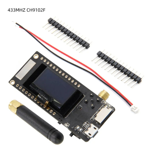 TTGO V2 1 ESP32 433MHz OLED SD Card WIFI Wireless Module ESP-32 SMA Peaceful Pleasures Health and Wellness Black 1