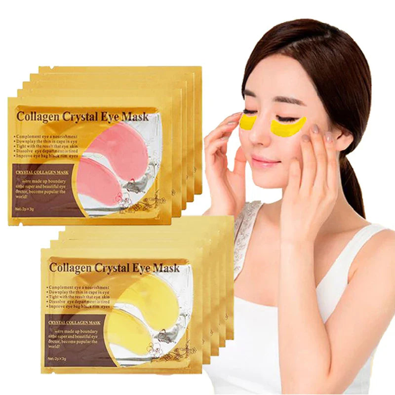 BIOAOUA Gold Collagen Eye Masks – Firm, Moisturize & De-Puff