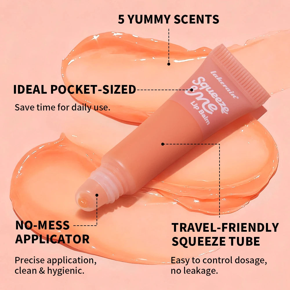 Lakerain Squeeze Lip Balm Long Lasting Deeply Nourishes Relieves Tightness Daily Care Hydrating Shine Lip Tint Makeup Peaceful Pleasures Health and Wellness