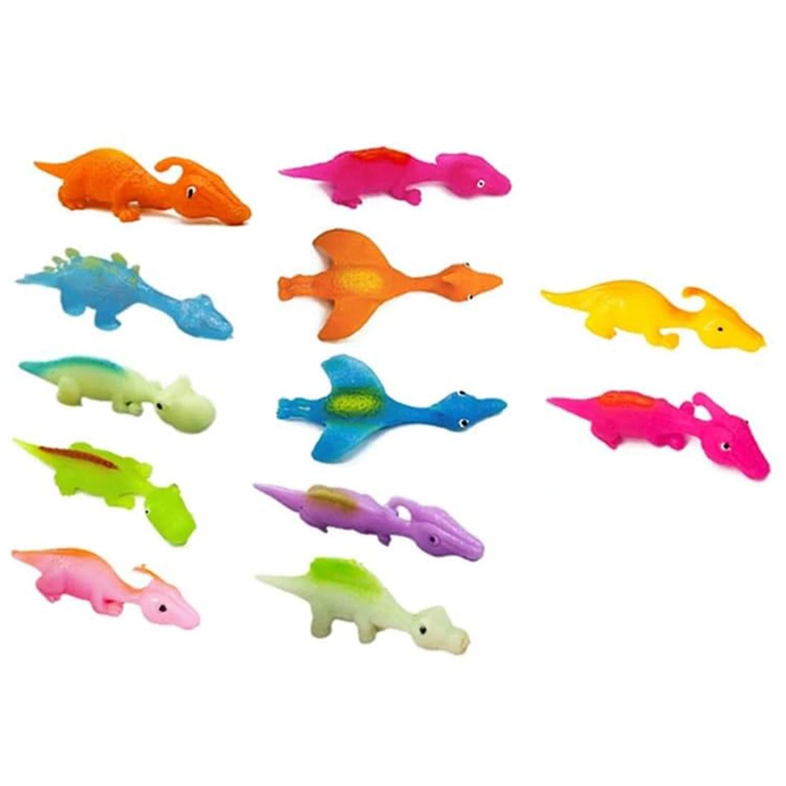Finger Catapult Dinosaur Toy Funny Mini Rubber Dino Finger Sling Shot Toys for Christmas Birthday Goodie Bag Stuffers Peaceful Pleasures Health and Wellness Random 10pcs