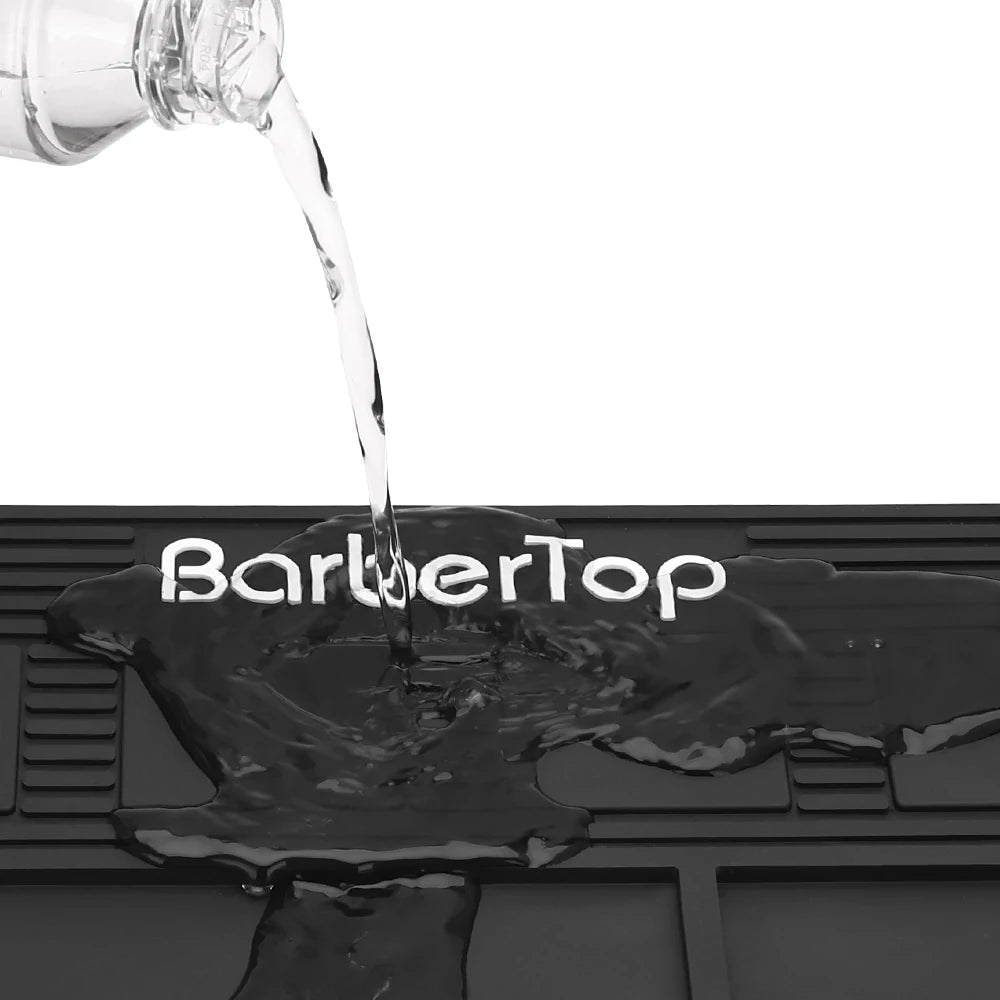 Barber Shop Magnetic Absorption Storage Pad Waterproof And Anti Slip Hairdressing Tool Comb Scissors Desktop Storage Pad Peaceful Pleasures Health and Wellness
