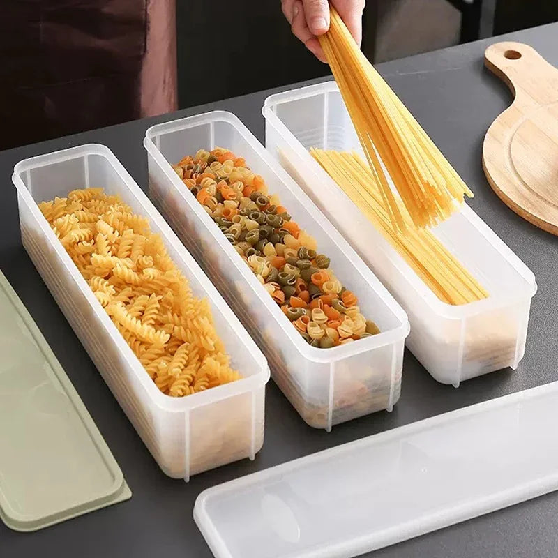 Airtight Food Storage Box with Lid | Fridge Crisper Organizer Food Storage Container Peaceful Pleasures Health and Wellness