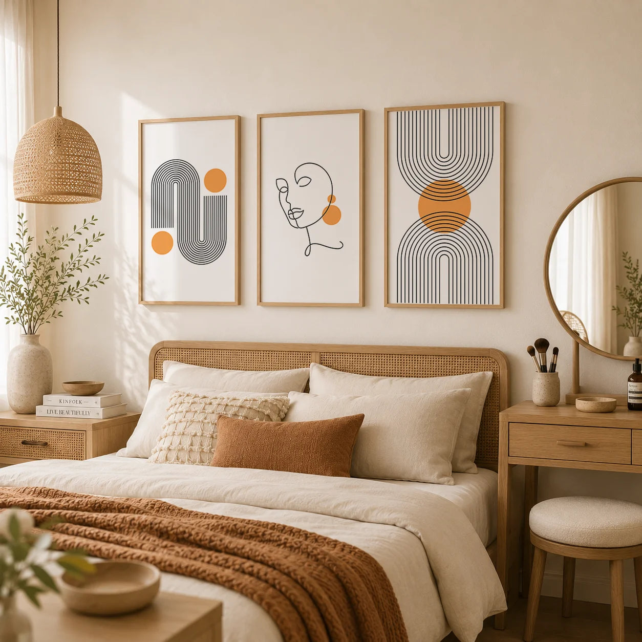 Abstract Woman Geometric Line Art Canvas Print | Modern Wall Decor Canvas Wall Art Print Peaceful Pleasures Health and Wellness