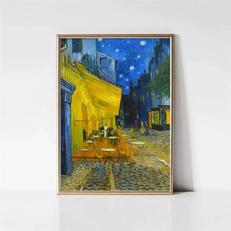 Van Gogh Canvas Wall Art Print | Starry Night Impressionist Poster Canvas Wall Art Print Peaceful Pleasures Health and Wellness