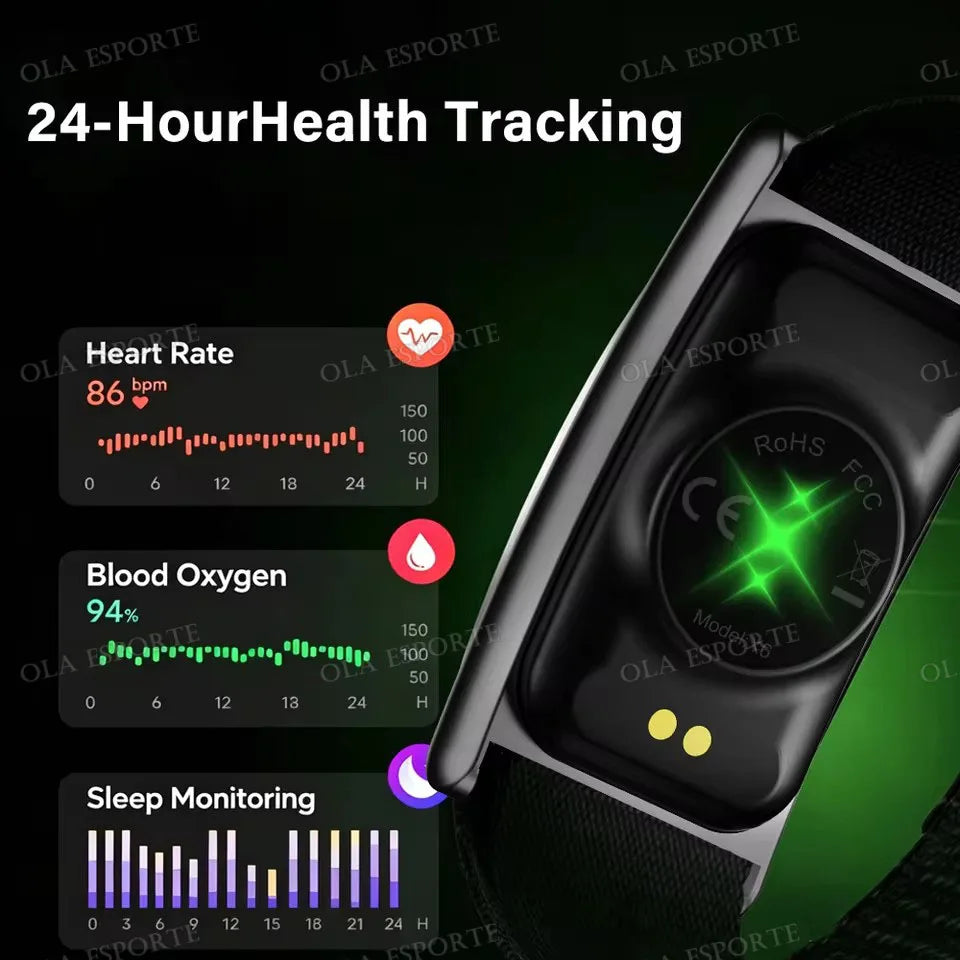 Ola Esporte No-Screen Fitness Band | Heart Rate, SpO2, IP68