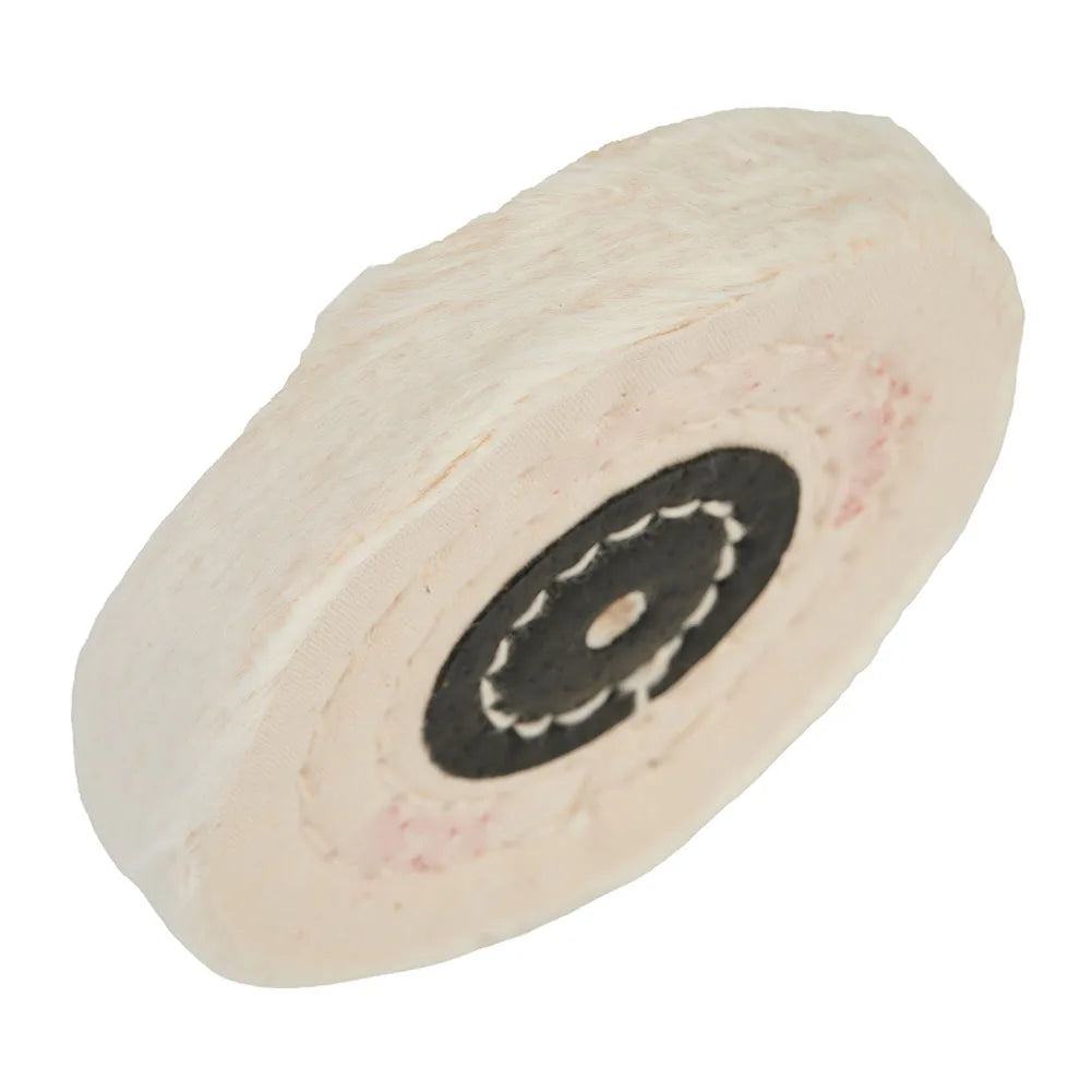 50- White Cotton Lint Cloth Buffing Wheel Gold Silver Jewelry Mirror