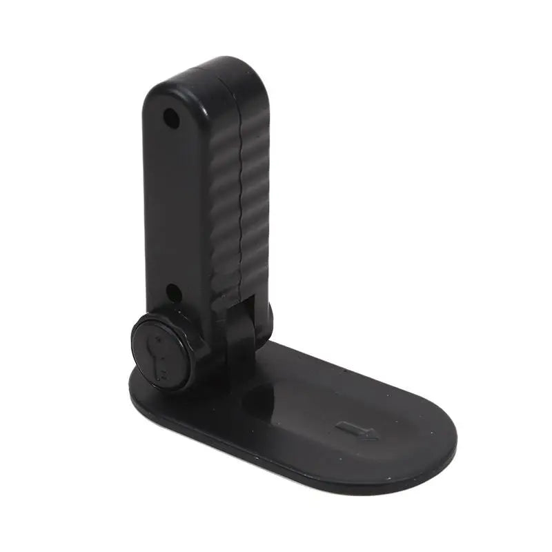 Child Safety Door Lever Lock Punch Free Universal Anti Open Handle with Hidden Button for Baby Proofing Multifunction Buckle Peaceful Pleasures Health and Wellness black