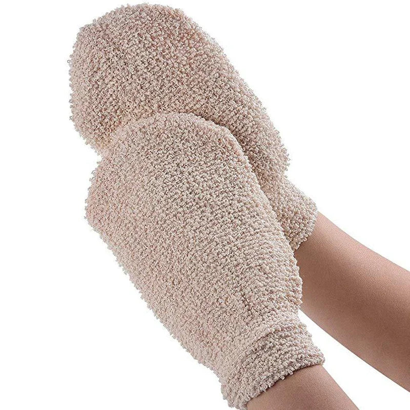 Exfoliating Hemp & Bamboo Bath Glove | Body Scrubber Mitt Exfoliating Bath Glove Peaceful Pleasures Health and Wellness