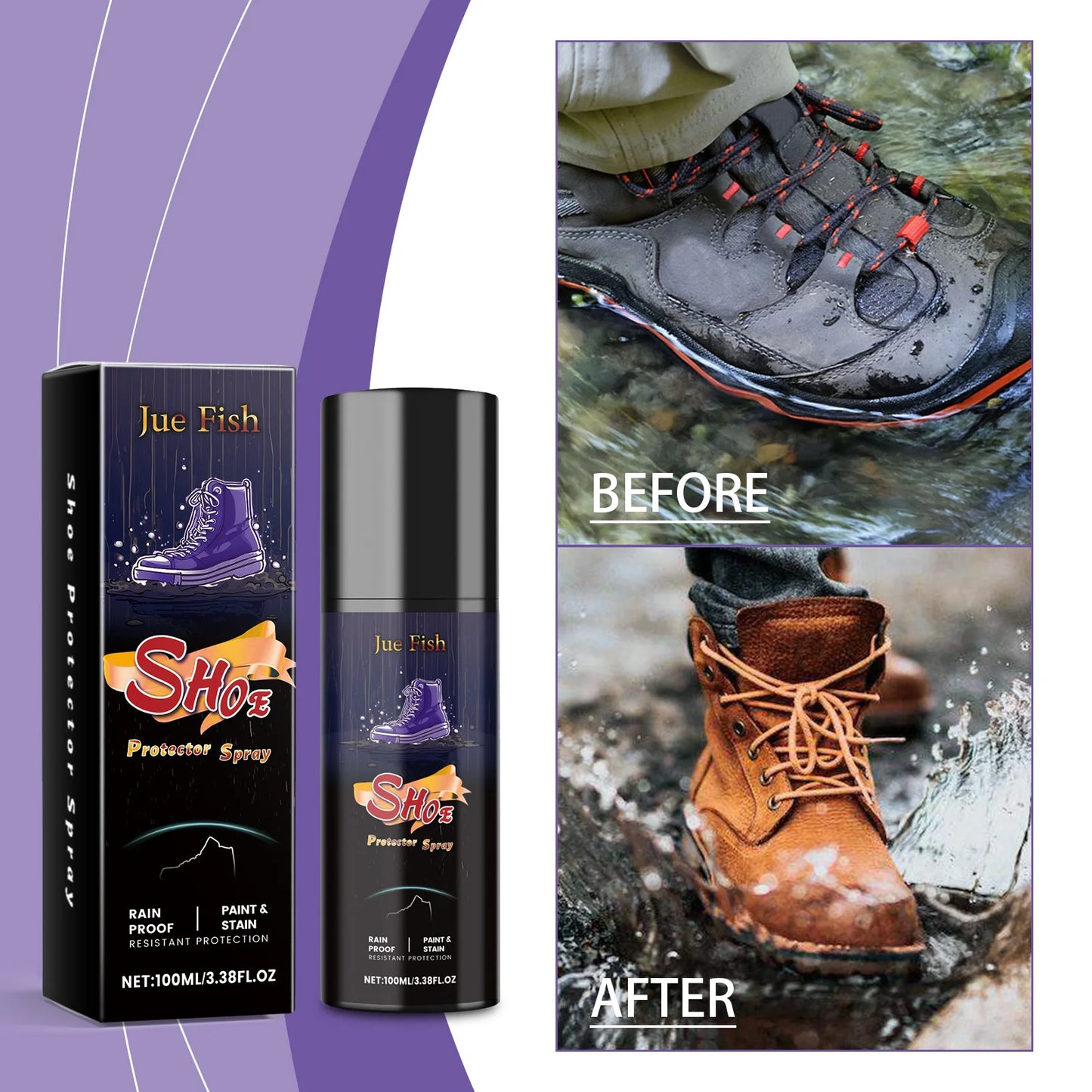 100ml Waterproof Shoe Protector Spray | Suede Canvas Sneakers Shoe Protector Spray Peaceful Pleasures Health and Wellness