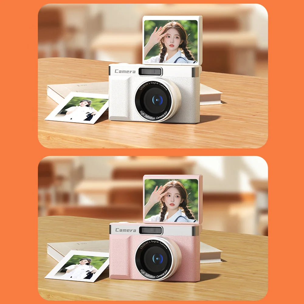 1080P HD Digital Camera 4K 8x Zoom 180° Flip Screen