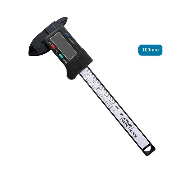 150mm 100mm Electronic Digital Caliper Carbon Fiber Dial Vernier Caliper Gauge Micrometer Measuring Tool Digital Ruler Peaceful Pleasures Health and Wellness 100mm