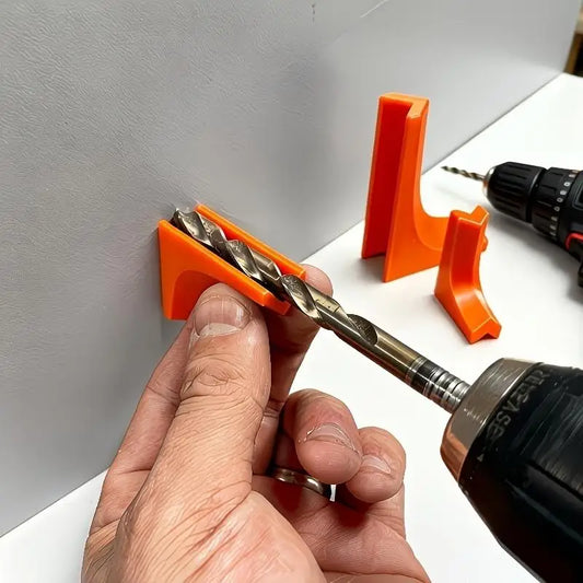 1-Set Drill Guide V-Shape Drill Bit Locator Right Angle Drilling Jig for Woodworking Wall Drilling Auxiliary Positioning Tool Peaceful Pleasures Health and Wellness
