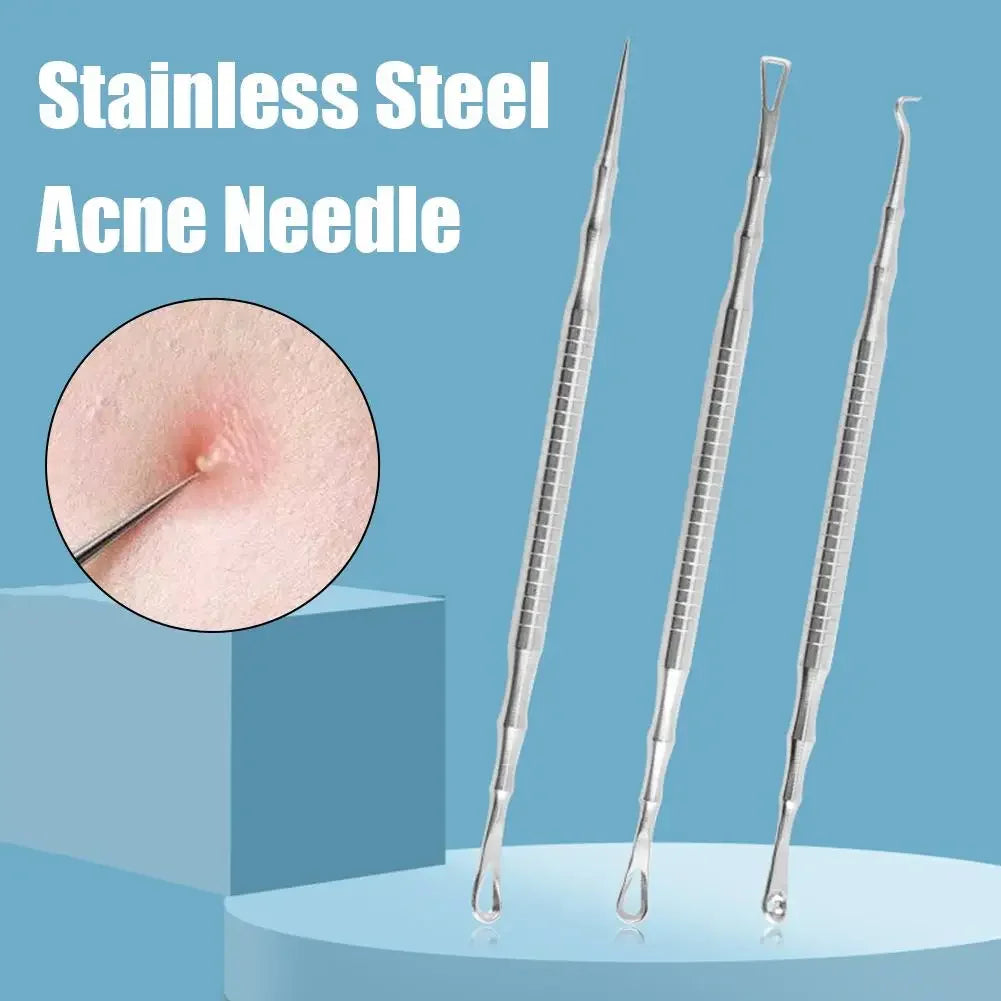 Stainless Steel Pimple Extractor & Blackhead Removal Tool Peaceful Pleasures Health and Wellness