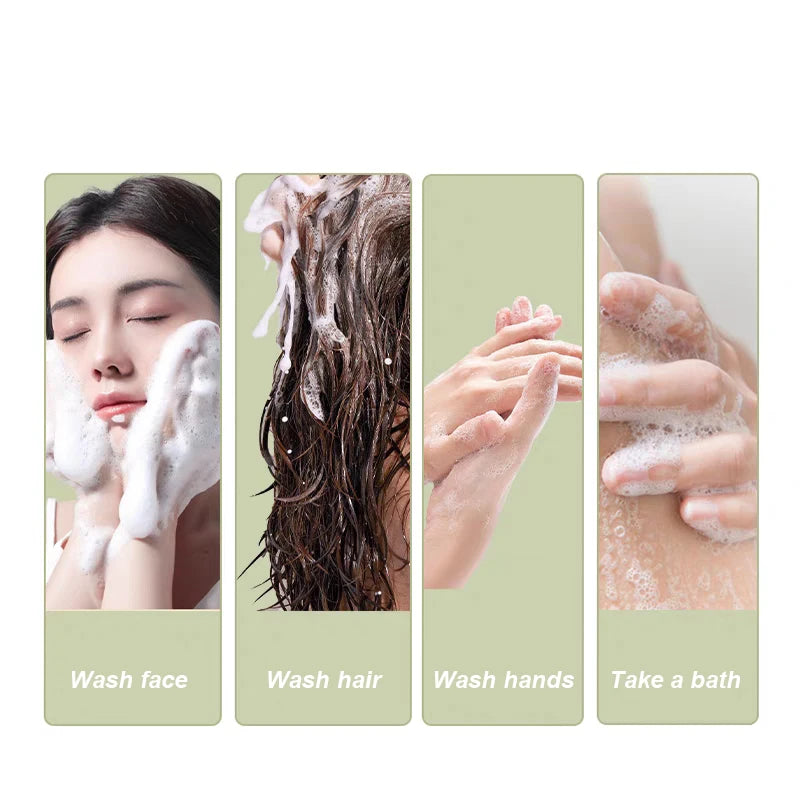 Hongwei Sheep Fat Soap 1952 Brand Natural Mild Ingredients Shampoo Face Bath Three-in-one Deep Cleansing Multifunctional Soap Peaceful Pleasures Health and Wellness