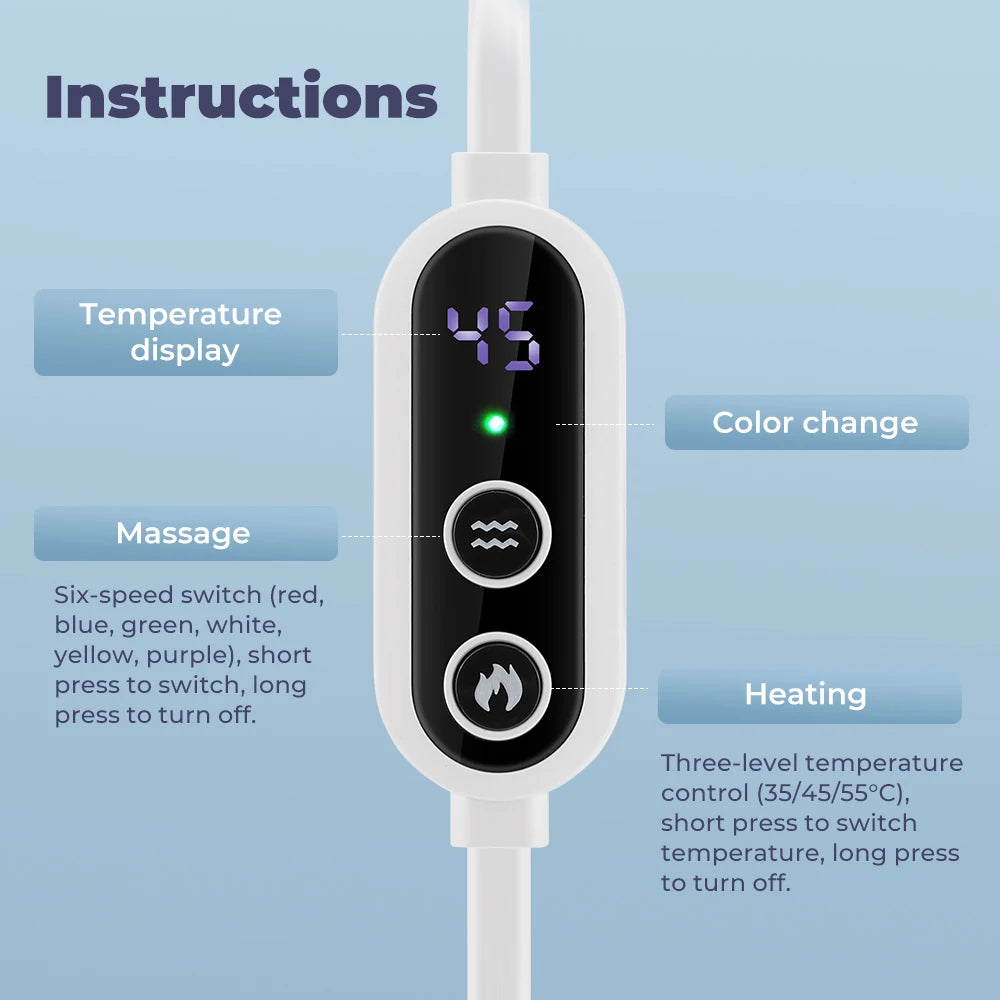 USB Charging Hot Compress Eye Mask Dry Eyes Relief Heated Massage Steam Eyemask with Remote Control Office Sleeping Eye Shade Peaceful Pleasures Health and Wellness