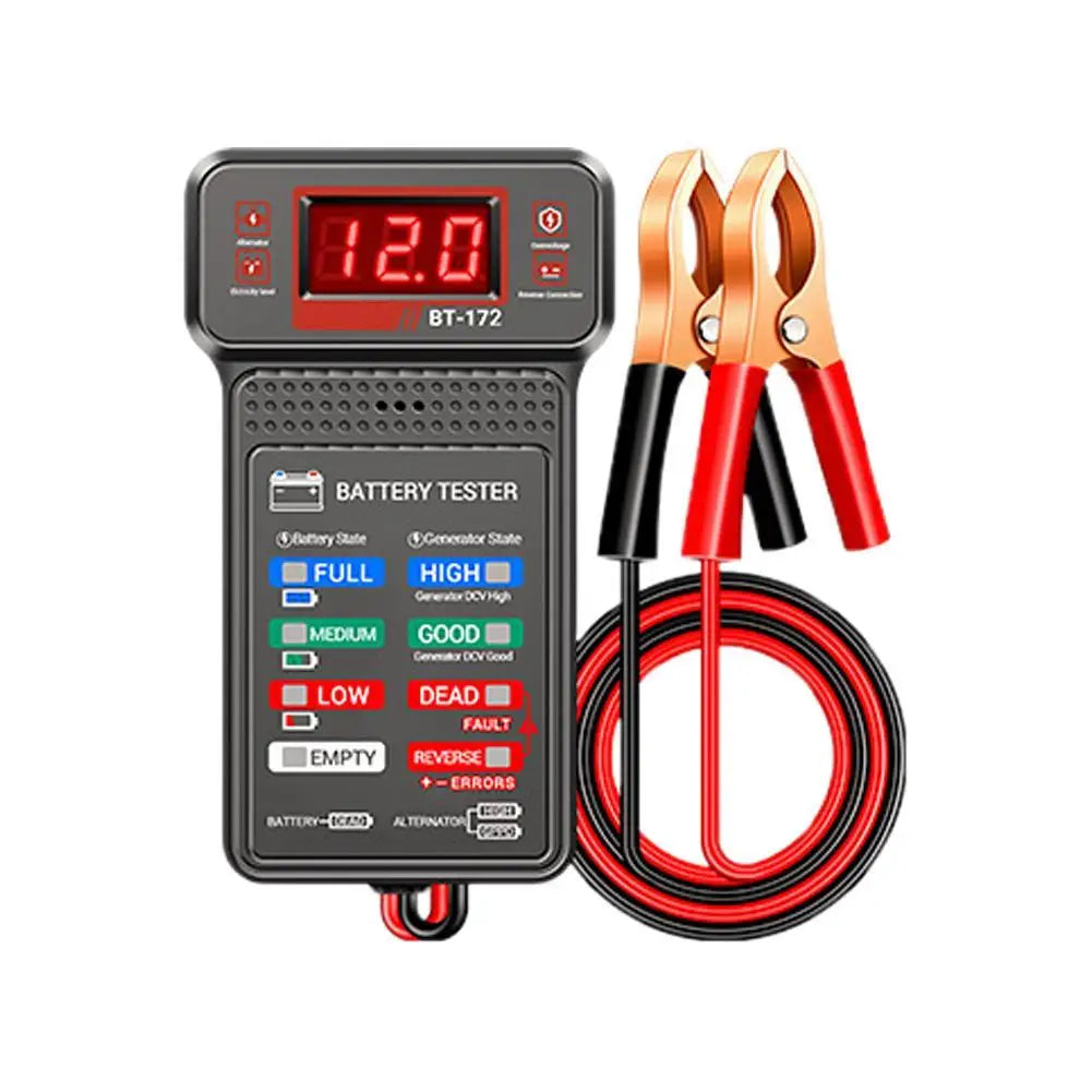 Multi-function 12V Battery Tester for Auto Maintenance Peaceful Pleasures Health and Wellness A