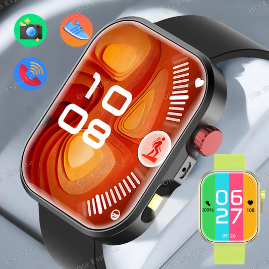 HT30 Smartwatch 2.01" HD | BT Calling, Flashlight & Fitness Smartwatch Peaceful Pleasures Health and Wellness