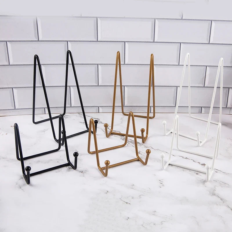 Metal Plate Display Stand & Picture Easel – Tabletop Holder