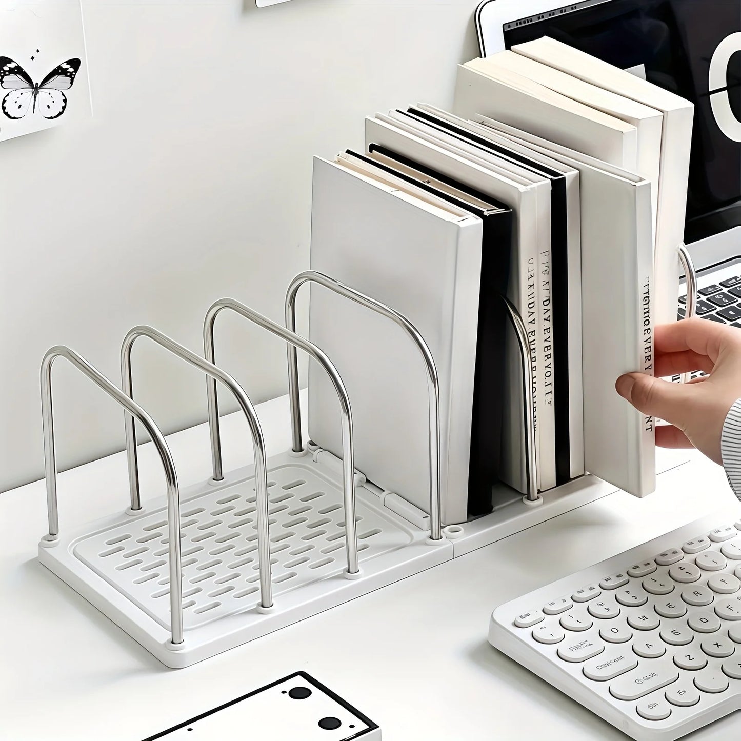 New Book Storage Box Student Desk Book Stand Bookshelf Drawer Pen Holder Desktop Storage Rack Office Desk Document Storage Rack Peaceful Pleasures Health and Wellness