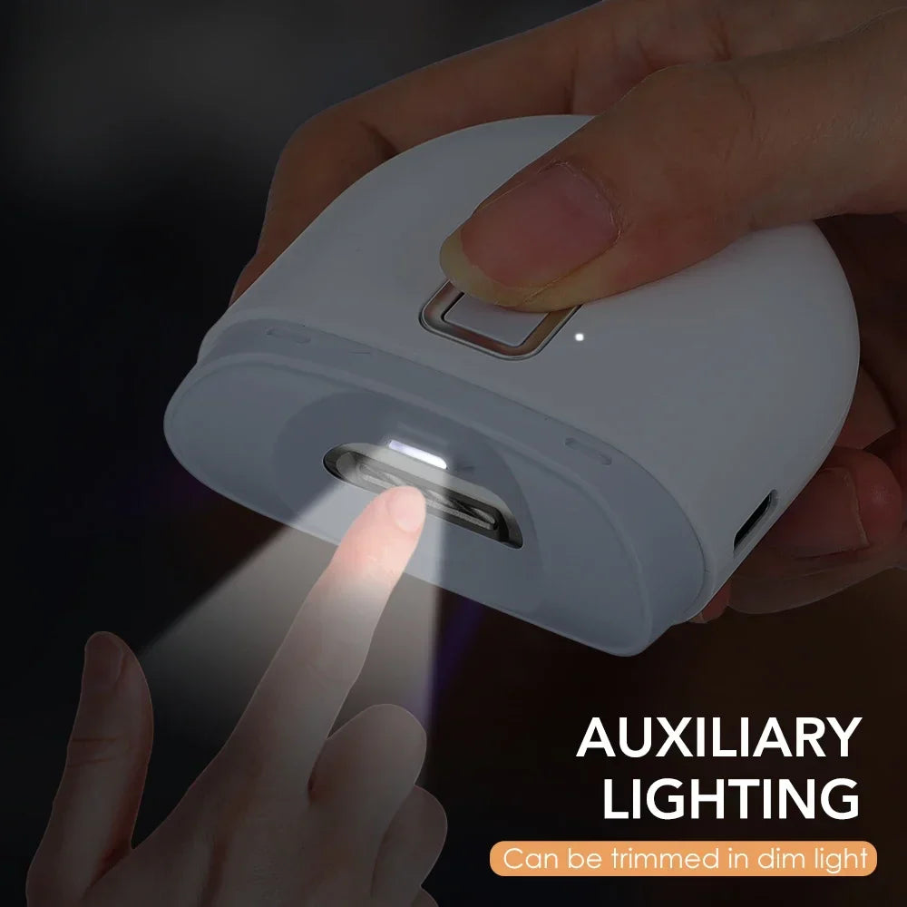 AFDEAL Electric Nail Clipper with LED Light | Baby & Pet Safe