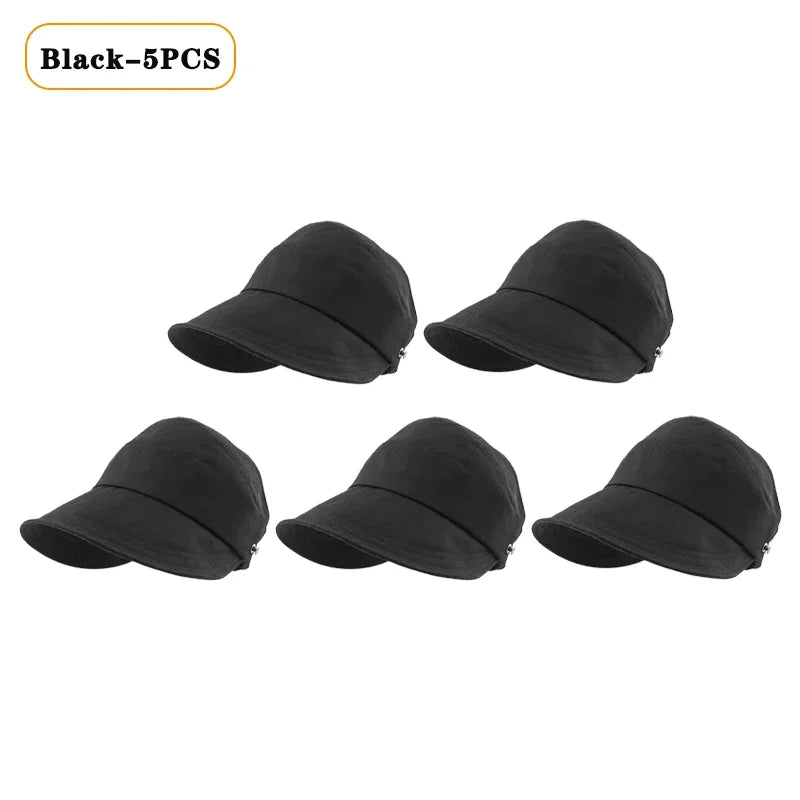 Foldable Wide Brim Ponytail Sun Hat | Quick-Dry Adjustable