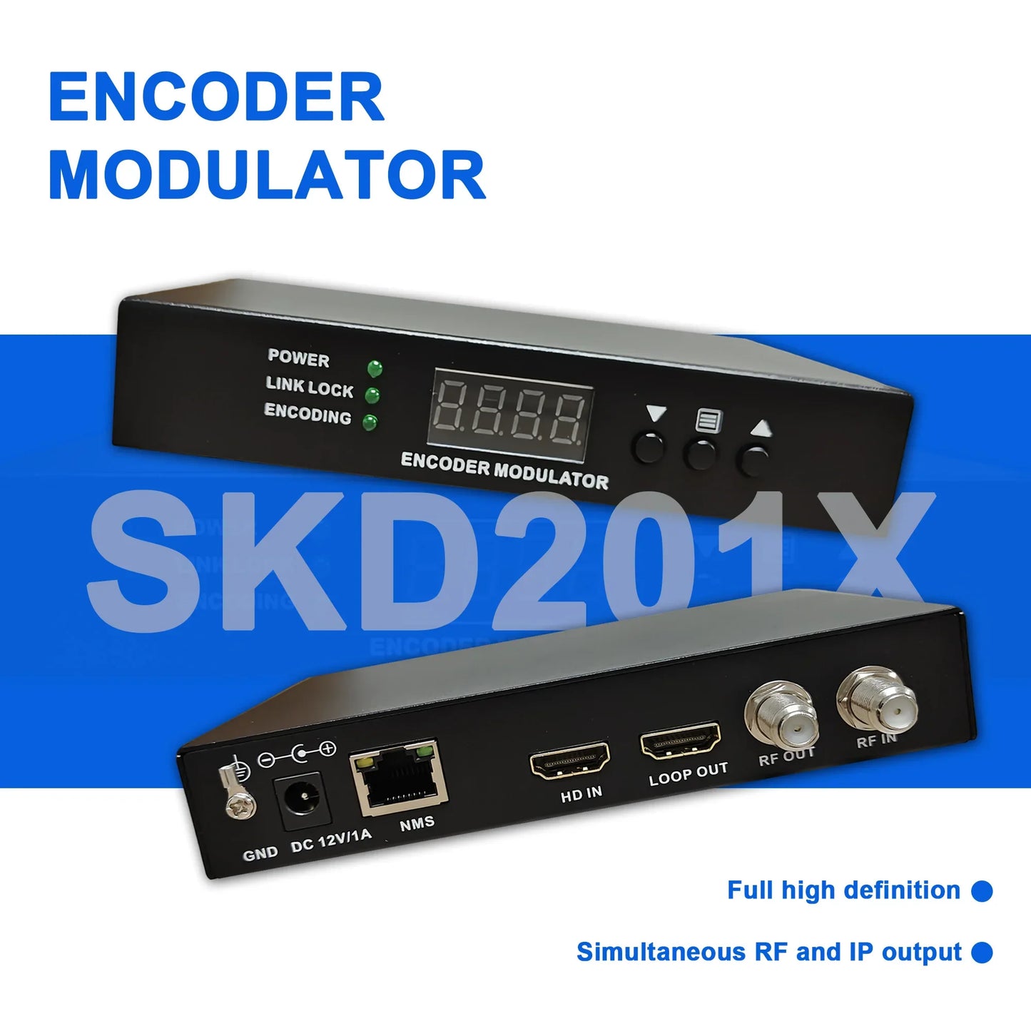 HD HDMI to RF Encoder Modulator | DVB-T/C ATSC ISDB-T CATV
