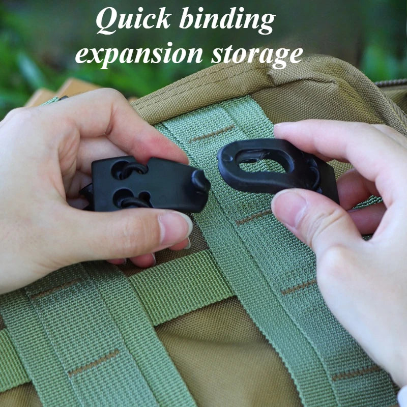 Backpack Hiking Stick Holder Bungee Buckle | Outdoor Gear