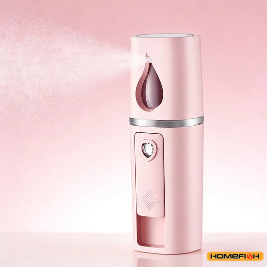 20ml USB Rechargeable Nano Facial Sprayer, Handheld Face Steamer & Humidifier for On-The-Go Hydrating Skin Care Peaceful Pleasures Health and Wellness