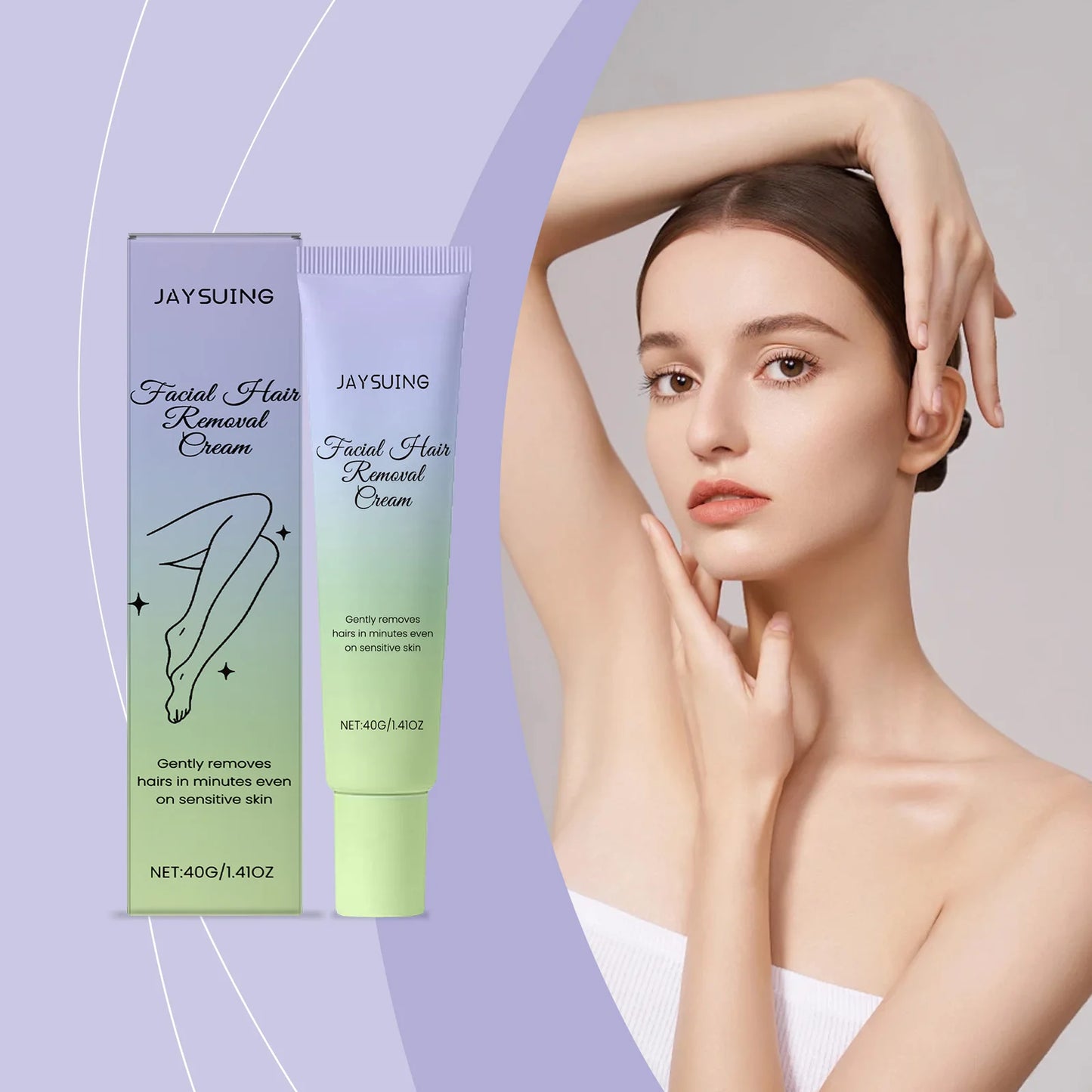 Jaysuing Painless Depilatory Cream | Leg, Arm & Bikini Hair Removal