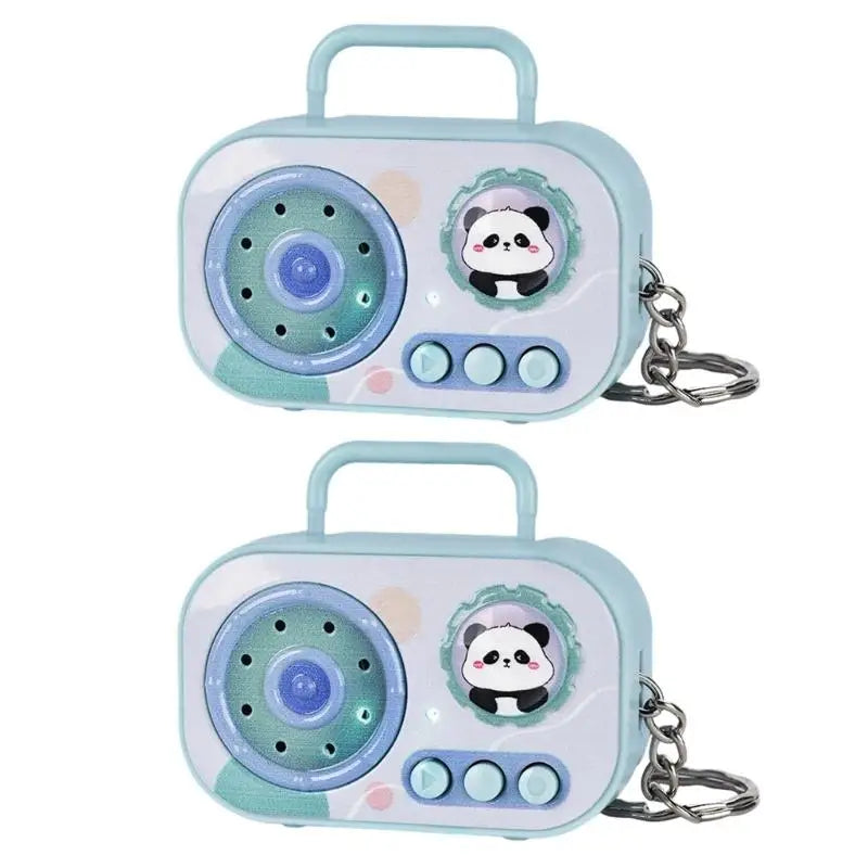 Mini Cassette Tape Keychain Retro Novelty Gift – 2pcs
