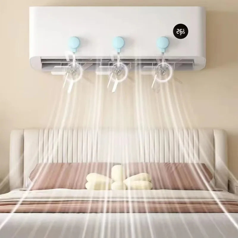 Magnetic AC Deflector Shield – 360° Adjustable Wind Guard
