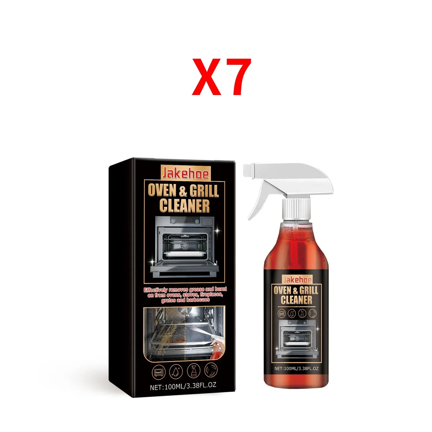 JAKEHOE Oven & Stove Foam Cleaner – Grease & Grime Remover 100ml Oven Foam Cleaner Oasis Select 700ml boxed