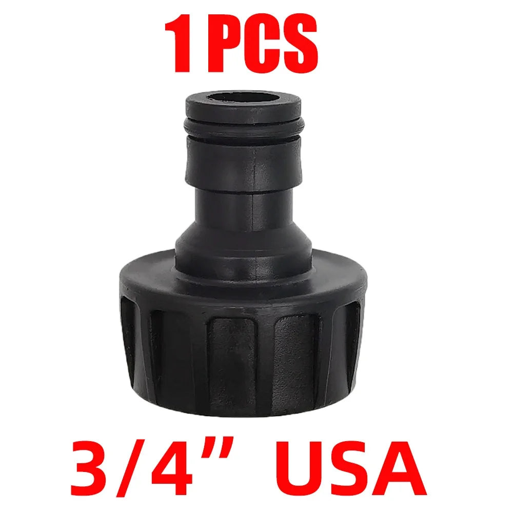 EURO USA 3/4 Inch Male Threaded Quick Connector Drip Irrigation Watering System Joint Nipple Tap Hose Adapter for Garden Tubing Peaceful Pleasures Health and Wellness F-1PCS-USA