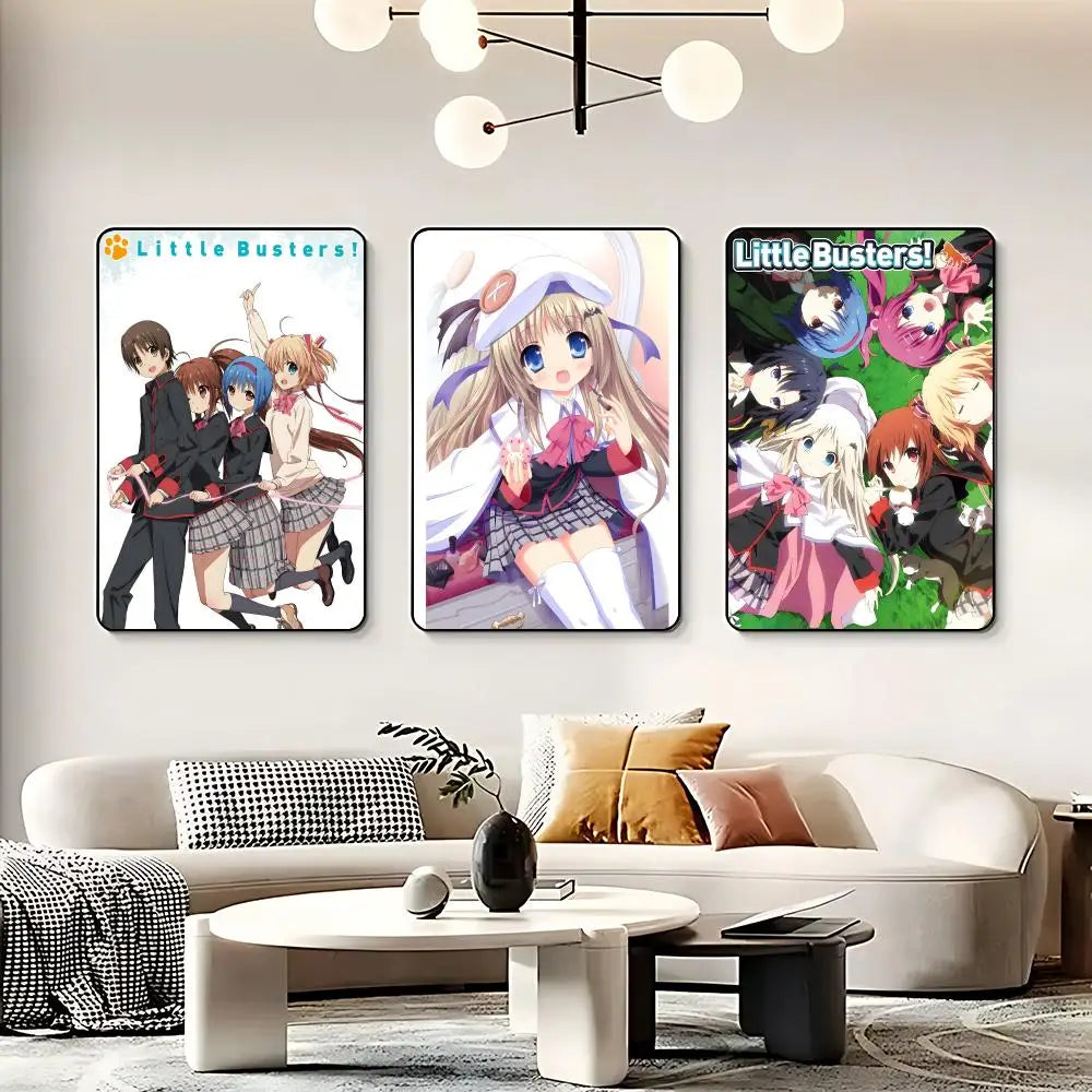 Anime L-Little Busters! Poster HD Self Adhesive Waterproof Wall Art Ideal for Home Office Dorm Bedroom Great Gift Peaceful Pleasures Health and Wellness