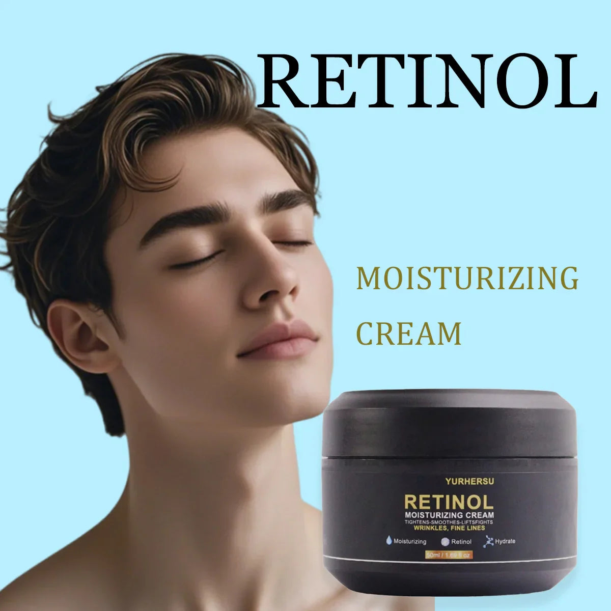 YURHERSU Retinol Face Cream for Men – Firms Skin 50ml