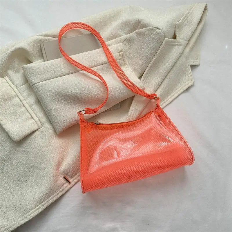 Women's Clear PVC Transparent Shoulder Bag | Crossbody Handbag