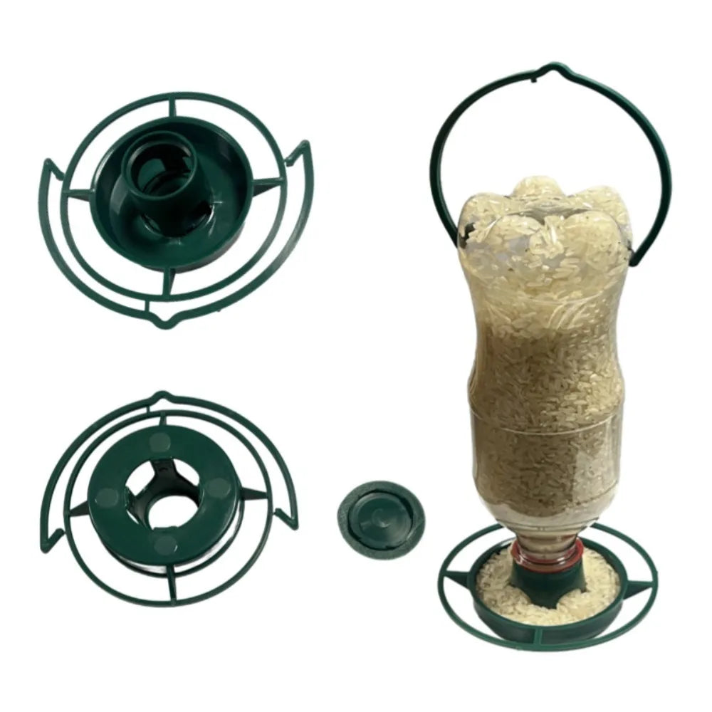 1/2/5pcs Plastic Hanging Bird Feeder for Garden Yard Balcony DIY Coke Bottle Feeder for Wild Birds Hummingbirds Bird Feeder Base Peaceful Pleasures Health and Wellness