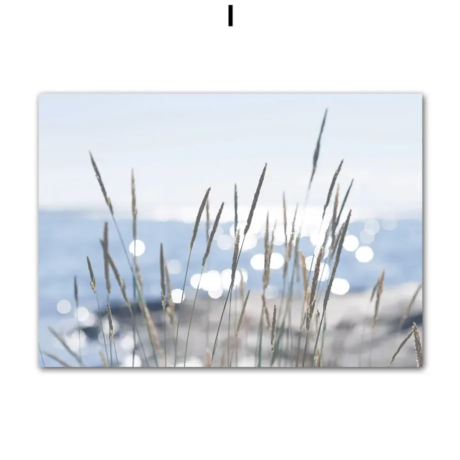 Beach Canvas Wall Art – Waves, Sea Turtles & Coconut Trees Canvas Wall Art Peaceful Pleasures Health and Wellness I 20X30cm No Framed